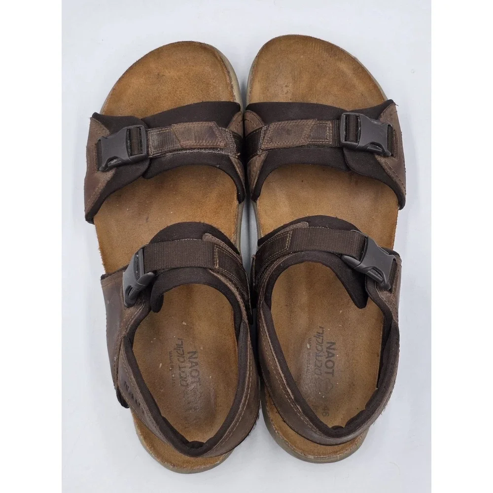 Naot Lappland Brown Slingback Strap Comfort Shoe Gorpcore Sandals Men 13 Israel